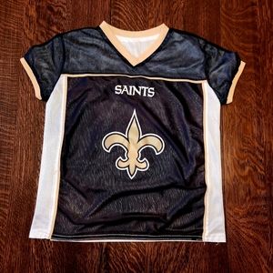 New Orleans Saints 🏈 Football NFL Jersey Reversible Youth Size Medium EUC $17